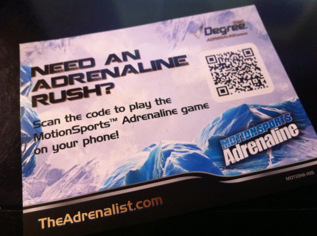 Get Adrenaline Game QR Code Bad Link...