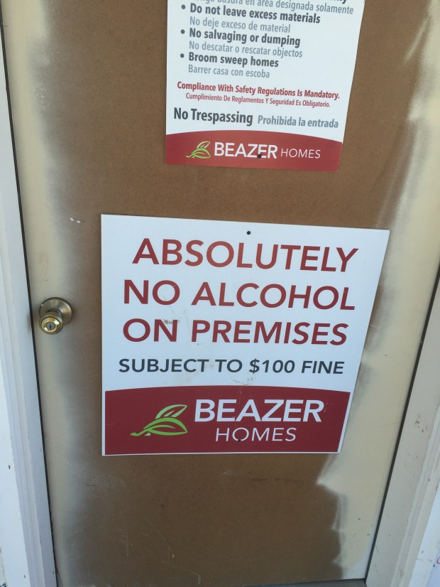 Drinking on Construction Sites